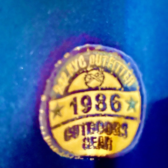 SUPER RARE NYC OUTFITTERS BLUE CLOUDS LIGHT WEIGHT JACKET - Picture 3 of 4